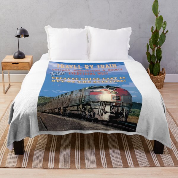 Aperçu de l'œuvre Affiche de voyage Chicago Burlington et Quincy Railroad créée et vendue par loggeron30.