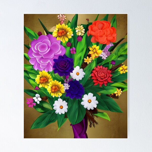 Aperçu de l'œuvre Bouquet de fleurs fantaisie créée et vendue par gramizzia.