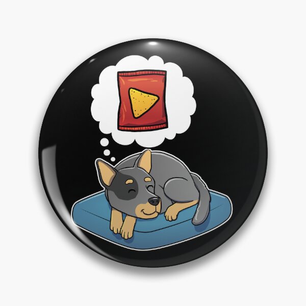 Item preview, Australian Cattle Dog dreaming about Corn Chips designed and sold by DoggieDelights.