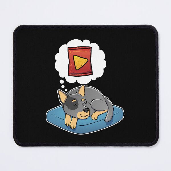 Item preview, Australian Cattle Dog dreaming about Corn Chips designed and sold by DoggieDelights.