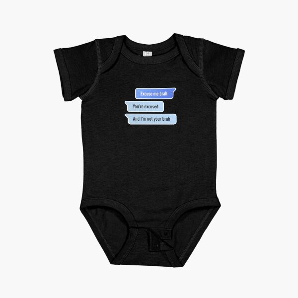 Item preview, Excuse Me Brah. You're Excused, And I'm not Your Brah (Centered Design - Black BG) designed and sold by FilipeFerreira.