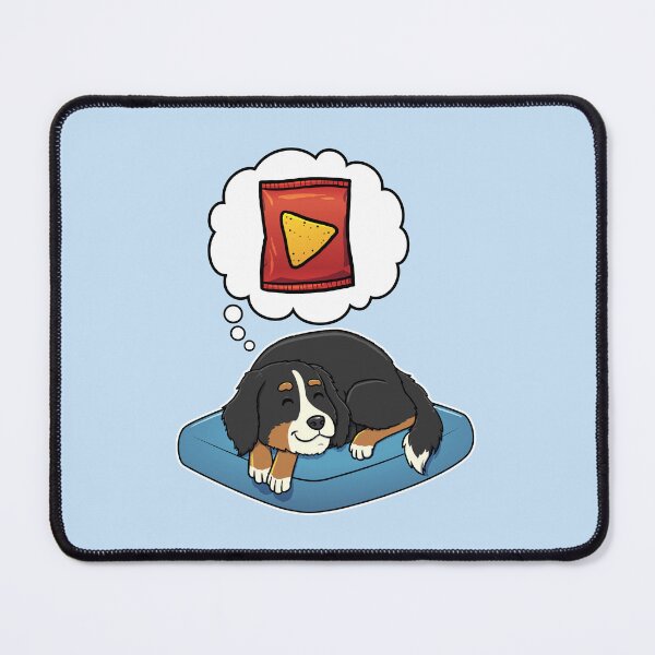 Artikelvorschau, Bernese Mountain Dog dreaming about Corn Chips entworfen und verkauft von DoggieDelights.