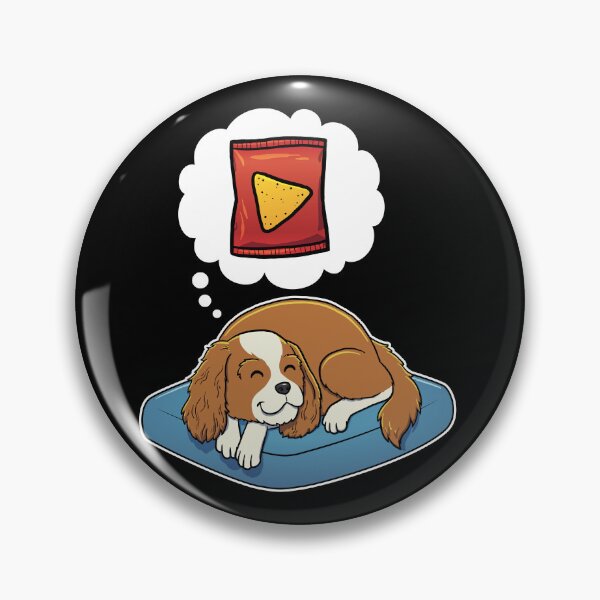 Item preview, Cavalier King Charles Spaniel dreaming about Corn Chips designed and sold by DoggieDelights.