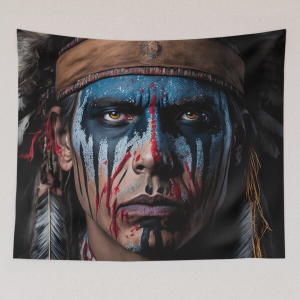 Item preview, American Indian, war paint designed and sold by PixelPusherArt.