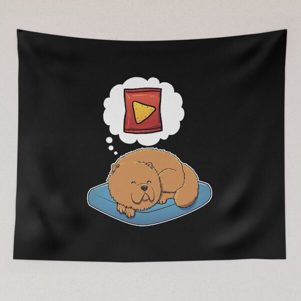 Item preview, Chow Chow dreaming about Corn Chips designed and sold by DoggieDelights.