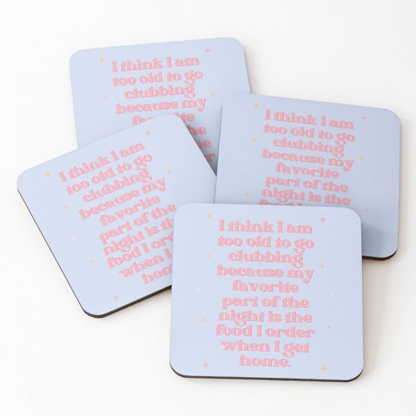 Item preview,  Too Old to Go Clubbing Baby Lilac Print designed and sold by Femme Pastel Collective.