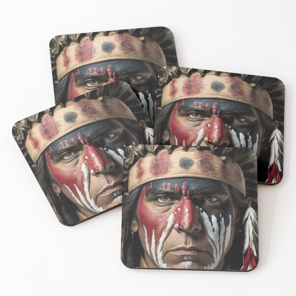 Item preview, American Indian, war paint - 002 designed and sold by PixelPusherArt.