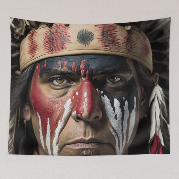 Item preview, American Indian, war paint - 002 designed and sold by PixelPusherArt.