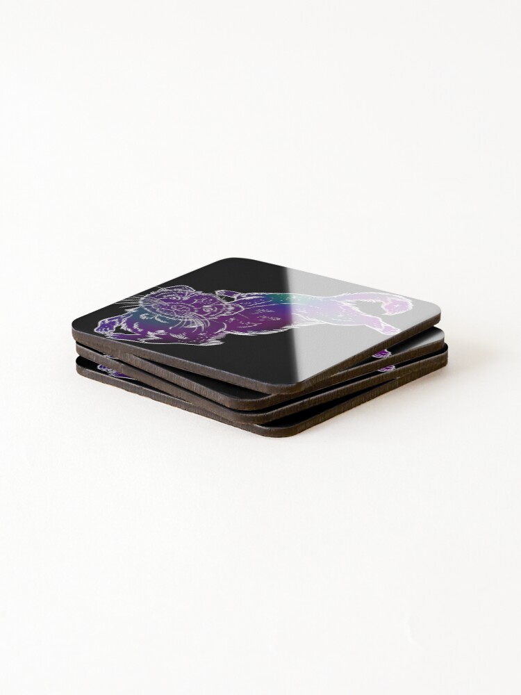 Thumbnail 4 of 5, Coasters (Set of 4), Space sploot designed and sold by RabbitWild.