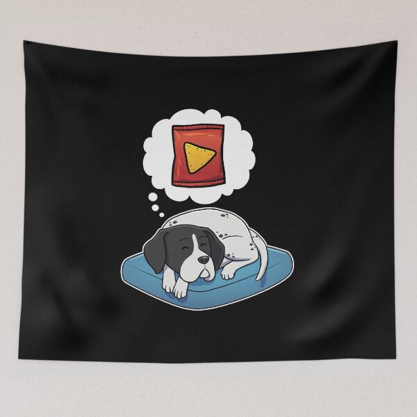 Item preview, English Pointer dreaming about Corn Chips designed and sold by DoggieDelights.