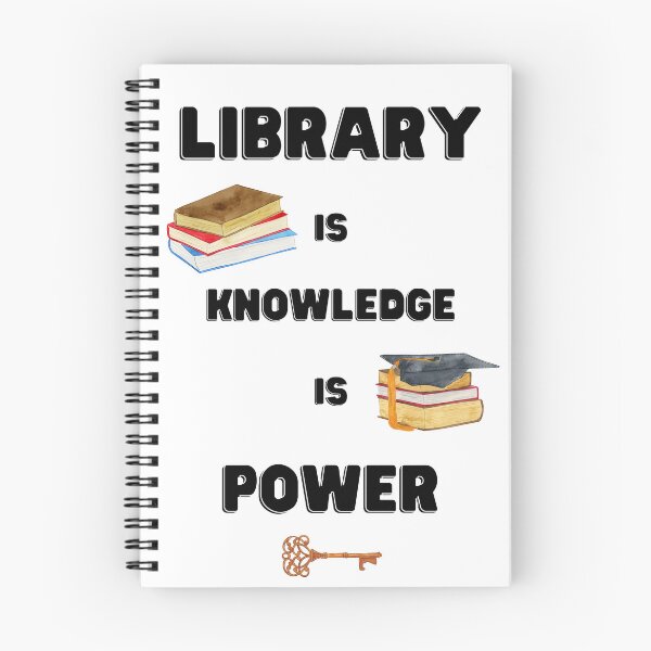 Item preview, Library = Knowledge = Power designed and sold by Top-Bot.