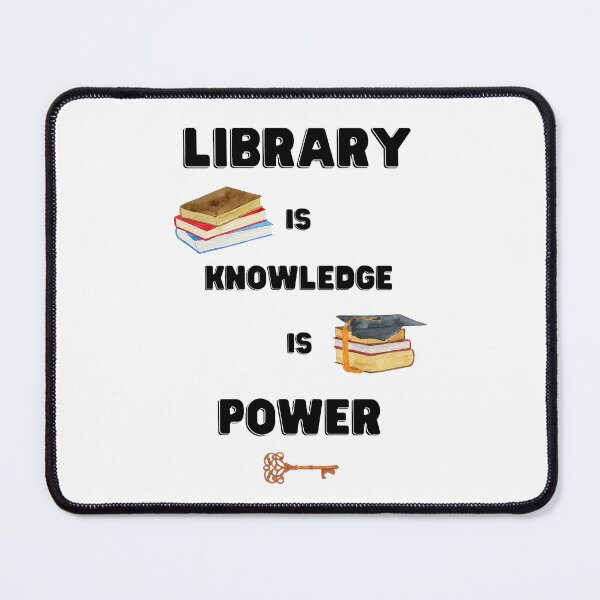 Item preview, Library = Knowledge = Power designed and sold by Top-Bot.