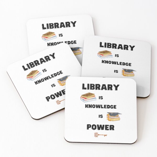 Item preview, Library = Knowledge = Power designed and sold by Top-Bot.