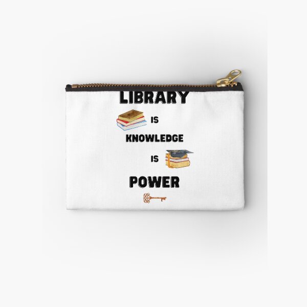 Item preview, Library = Knowledge = Power designed and sold by Top-Bot.