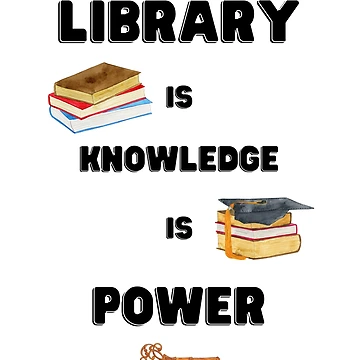 Artwork thumbnail, Library = Knowledge = Power by Top-Bot