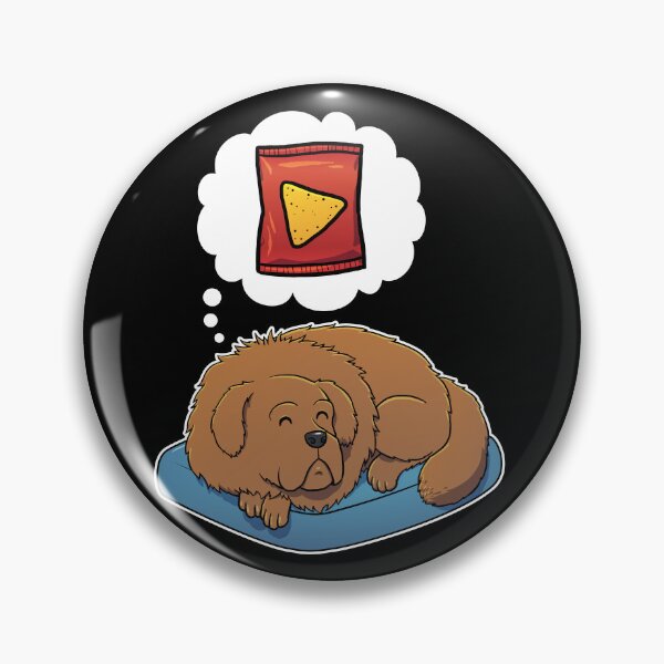 Item preview, Tibetan Mastiff dreaming about Corn Chips designed and sold by DoggieDelights.