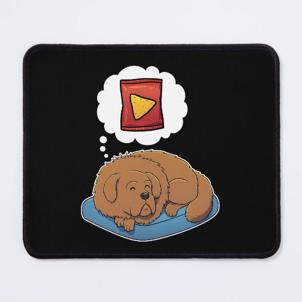 Item preview, Tibetan Mastiff dreaming about Corn Chips designed and sold by DoggieDelights.