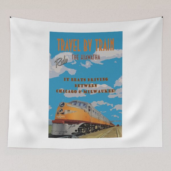 Aperçu de l'œuvre Milwaukee Road Affiche de voyage Hiawatha créée et vendue par loggeron30.