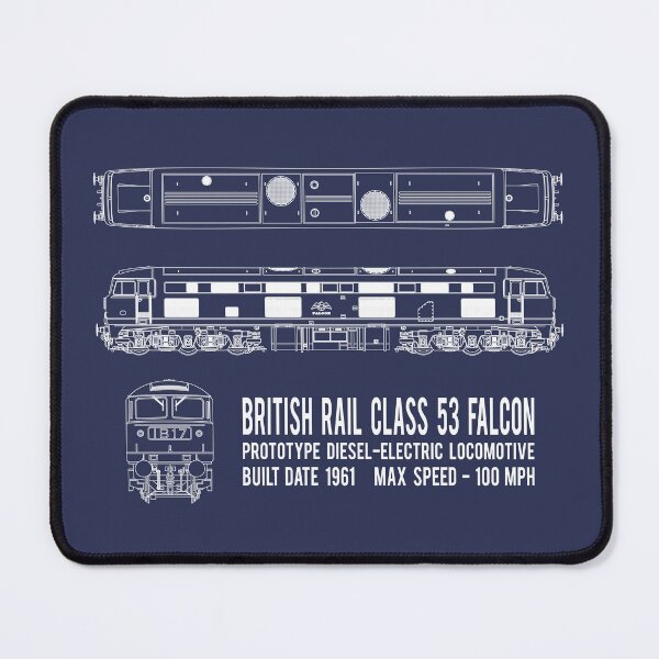 Item preview, British Rail Class 53 Falcon Prototype Locomotive Train Blueprint Diagram Gift designed and sold by Maljonic.