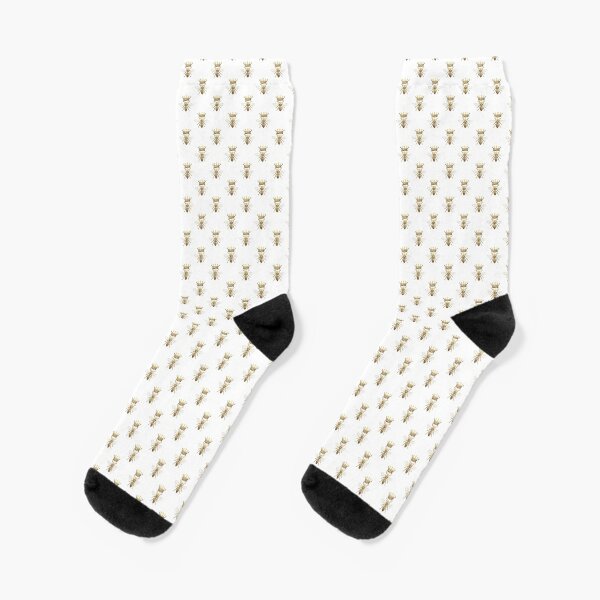 Queen Bee | Vintage Honey Bees | Gold and White |  Socks