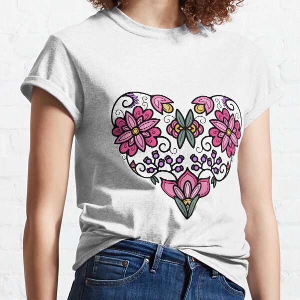 Item preview, Indigenous Floral Heart designed and sold by WaabigwanGiizis.
