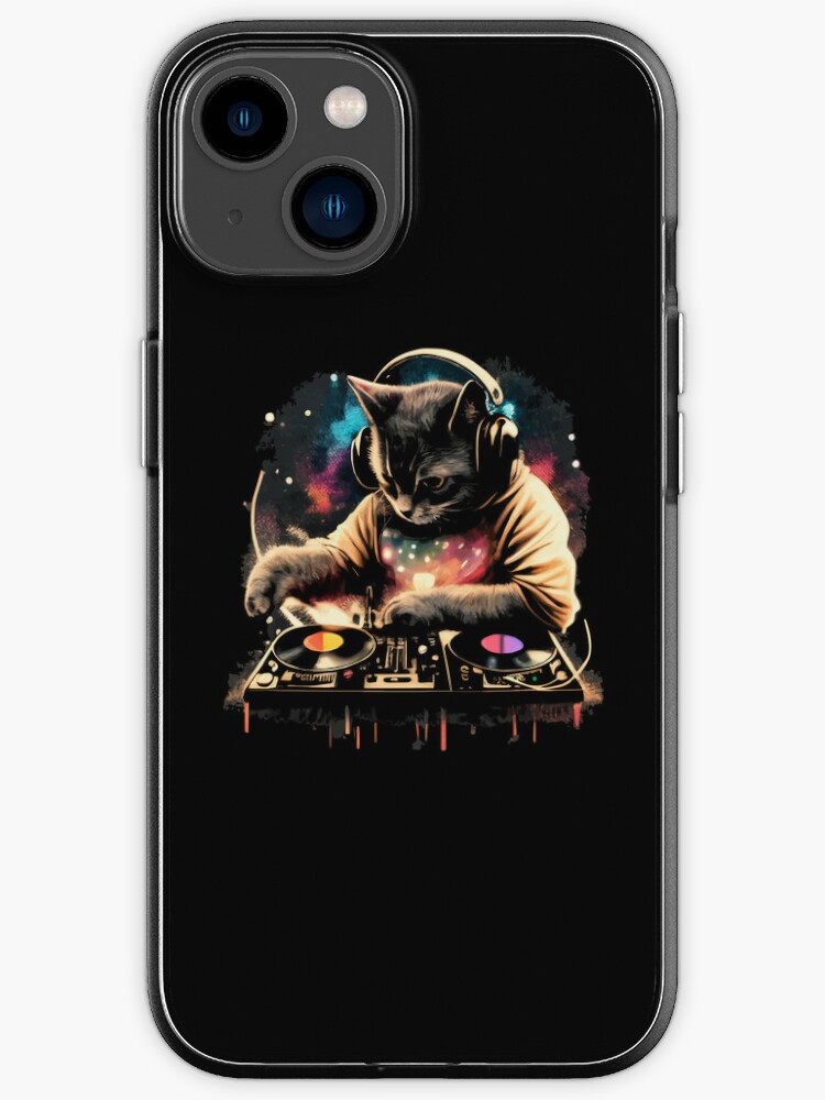 Cat DJ - Space Galaxy - DJ Cat - Deadmau5 - Deadmouse iPhone Case for Sale  by IfDesignGroup
