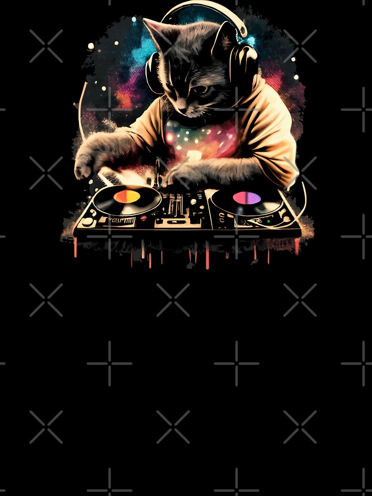 Cat DJ - Space Galaxy - DJ Cat - Deadmau5 - Deadmouse | Art Board Print