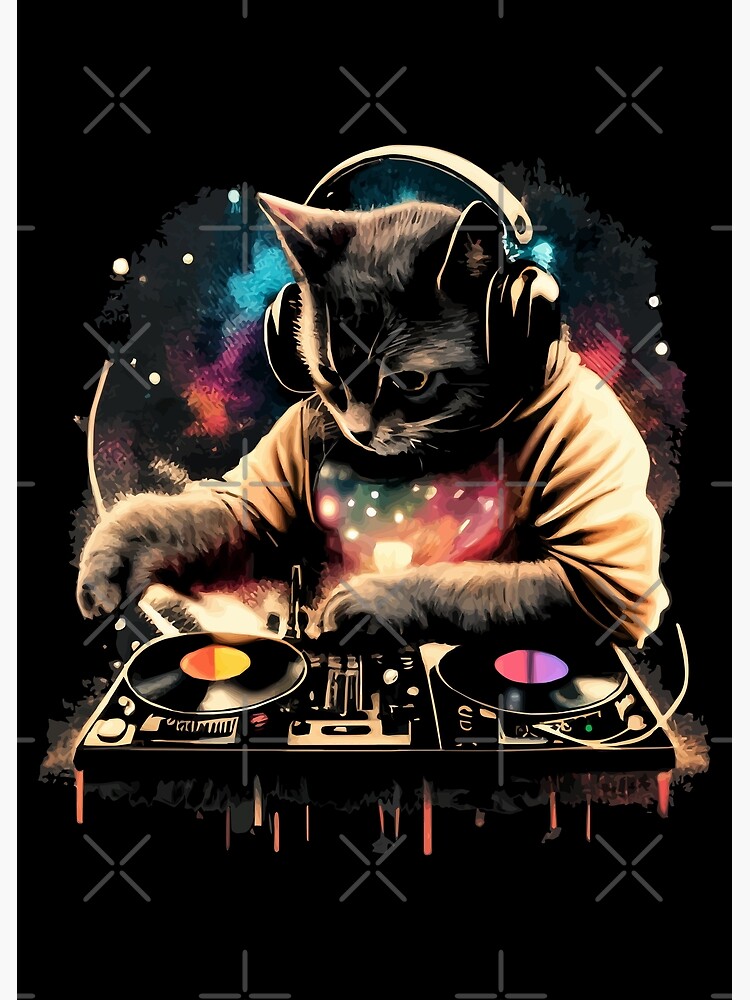 Cat DJ - Space Galaxy - DJ Cat - Deadmau5 - Deadmouse Pin for Sale by  IfDesignGroup