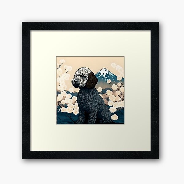 Aperçu de l'œuvre Chien 2 style Ukiyo-e créée et vendue par Vividy.