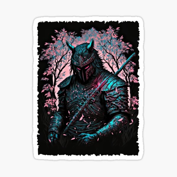 Dark Japanese Ninja Sticker