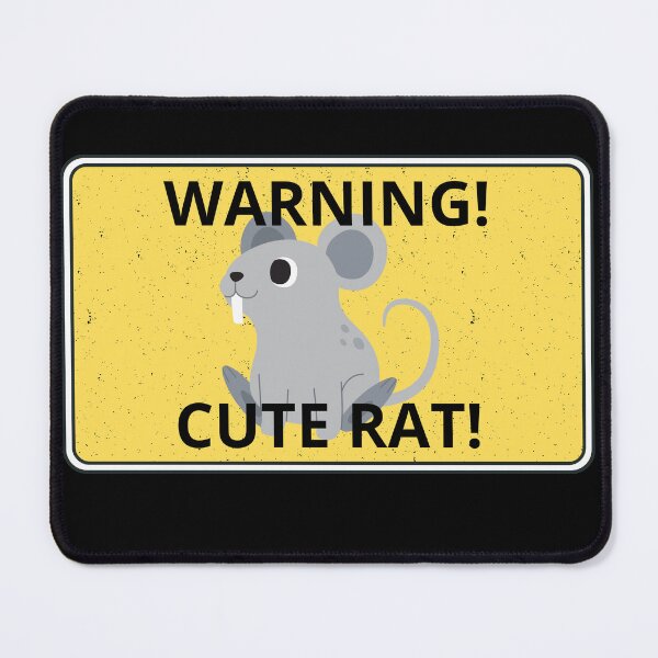 Item preview, WARNING CUTE RAT sticker  designed and sold by Swobodzio.