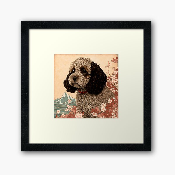 Aperçu de l'œuvre Style chien Ukiyo-e créée et vendue par Vividy.