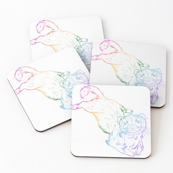 Item preview, Rainbow Space Sploot (linework) designed and sold by Strange Little Art.