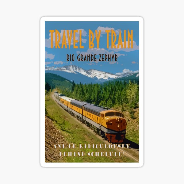 Item preview, Rio Grande Zephyr Train Travel Poster designed and sold by loggeron30.