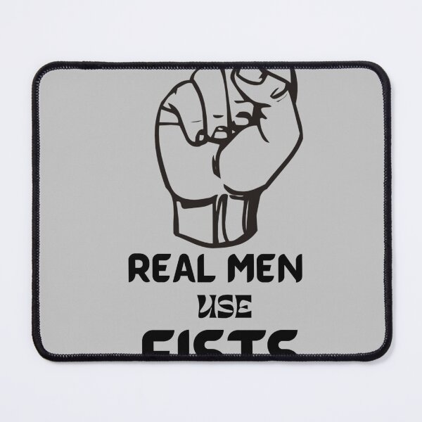 Item preview, Real Men Use Fists Essential T-Shirt designed and sold by Zafer3.