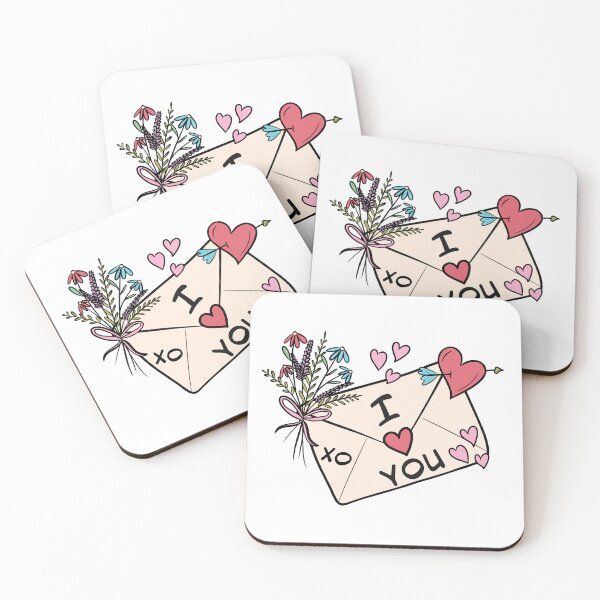 Item preview, I Love you letter and Flowers designed and sold by CreativeDraws42.