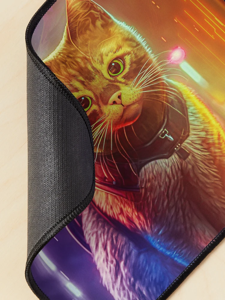 Stray Cat Game Cyberpunk  Mouse Pad for Sale by MarinaLexaArt