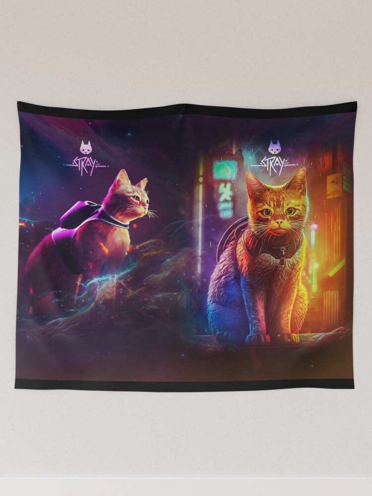 Stray Cat Game Cyberpunk  Mouse Pad for Sale by MarinaLexaArt