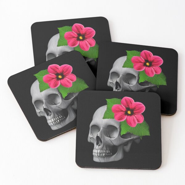 Item preview, Flowers growing out of skull designed and sold by gramizzia.