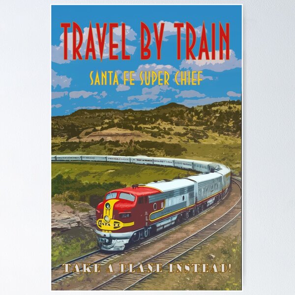 Item preview, Santa Fe Railroad Super Chief Travel Poster designed and sold by loggeron30.