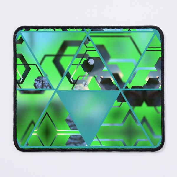 Item preview, Green Geometric Digital Prism designed and sold by Mike Rittenhouse.