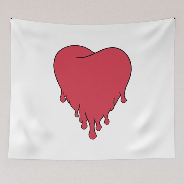 Item preview, Red Melting Heart designed and sold by CreativeDraws42.