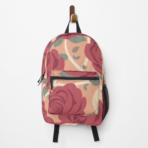 Item preview, Rose Flowers with Green Leaves Orange Pattern designed and sold by Moyanana.