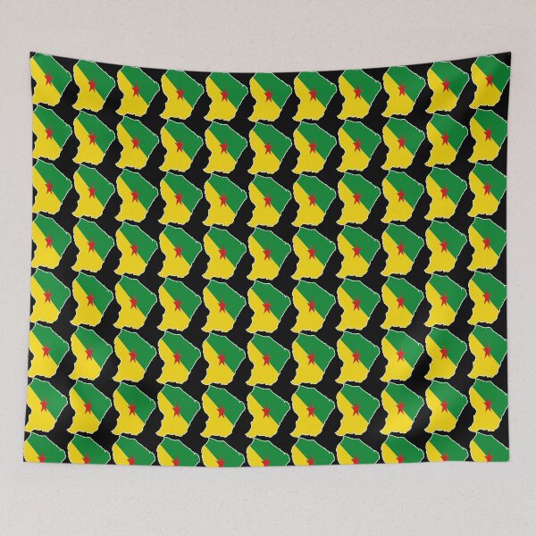 Item preview, Guyana map flag color designed and sold by West indian touch.