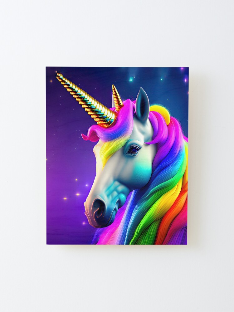 Rainbow Unicorn – made-to-measure canvas print – Photowall