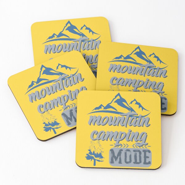 Item preview, mountain camping mode, forest river sun inside tree pine designed and sold by movie-popcorn.
