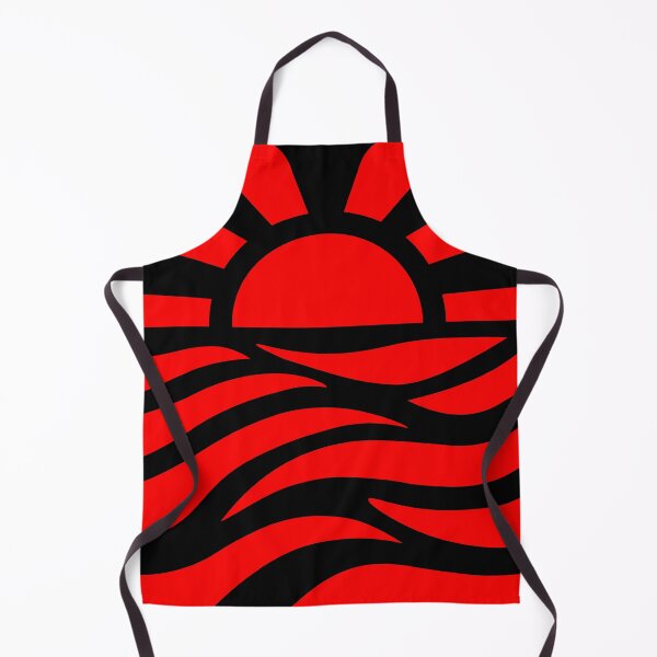 Item preview, SUNSET ON SEA. MINIMAL LINE ART. RED/BLACK. designed and sold by 5hertz.