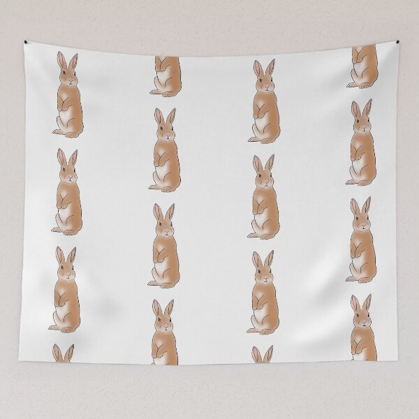 Item preview, Rabbit Periscoping | Pastel bunny  designed and sold by bashfulbunnies.