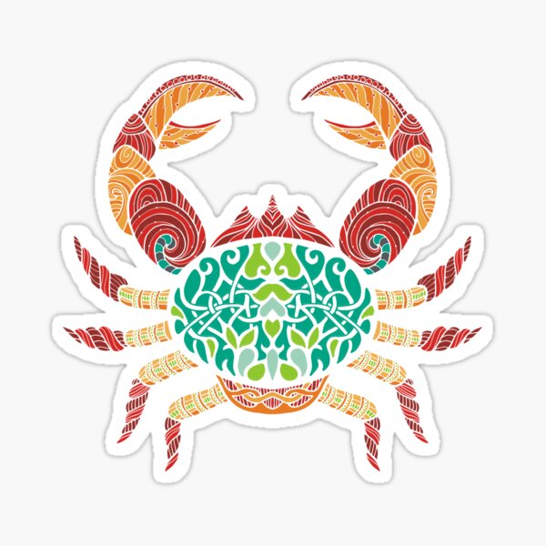 Cancer Zodiac T-Shirt Art Sticker