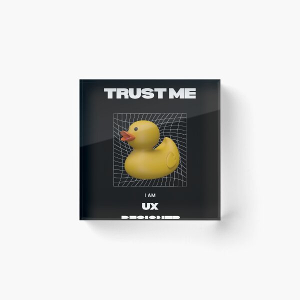 Artikelvorschau, trust me I am UX designer entworfen und verkauft von DYC-Innovations.